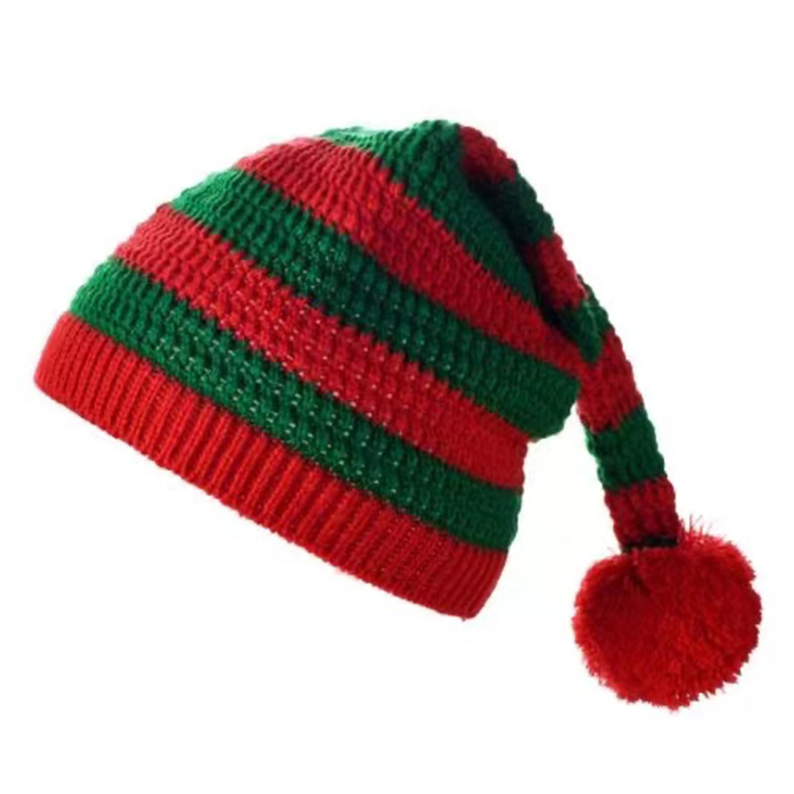 Tsophreniq Santa Hat Carnival Party Hat for Adults Children Unisex Knitted Hats Decor for New Year Holiday Party Winter Hats for Adults Cosplay Santa Windproof Winter for Girls Keep Warm for Adult