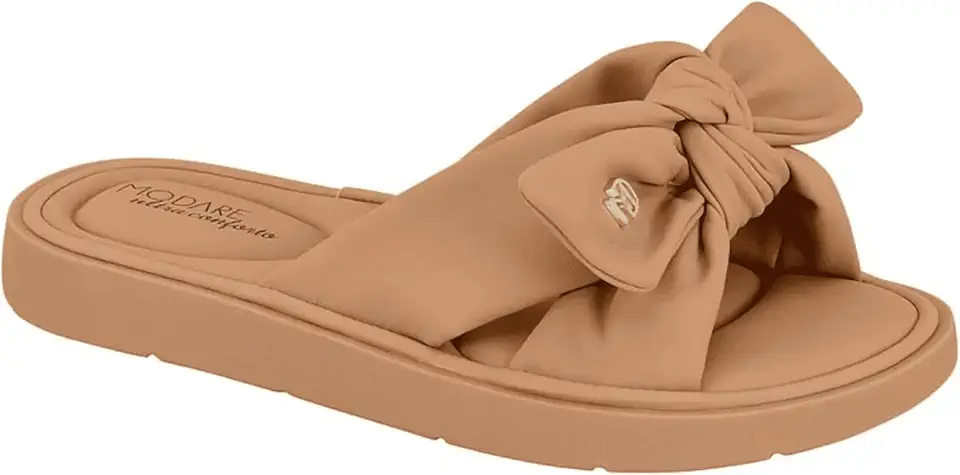 Chinelo Slide Modare Ultraconforto Ortopedico Laço Feminino 7208.101 - Original