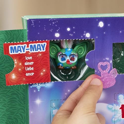 Miniatura 8 de Calendario de Adviento de Minis Furby para niños de 6 años en adelante, 24 días de juguetes navideños sorpresa con figuras de 1 pulgada, calcomanías