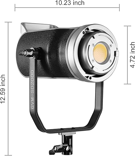 Miniatura 8 de GVM - Luz de video LED bicolor iluminación continua de 200 W con caja de luz de linterna control DMXBluetooth kit de iluminación de video de
