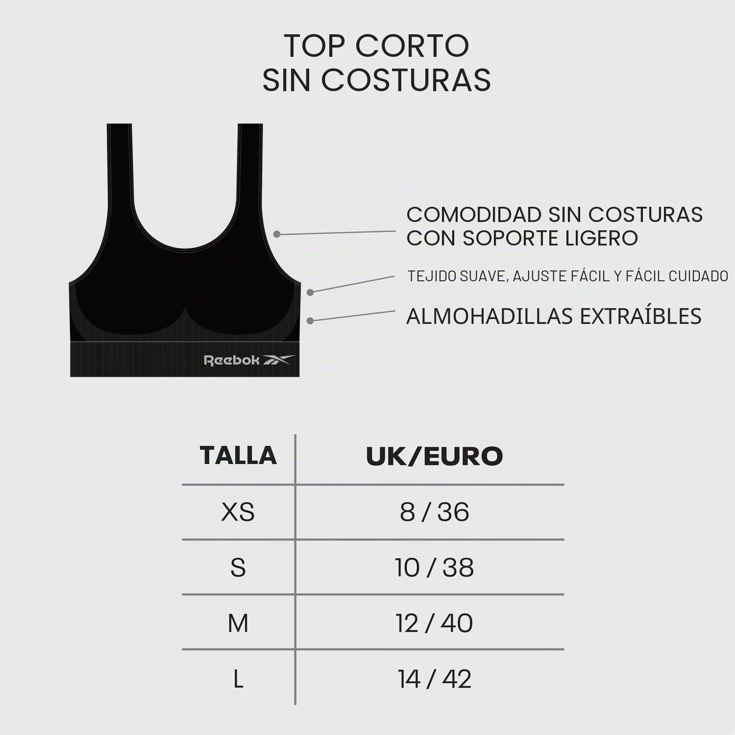 Reebok Kira Ropa Interior de Mujer Mujer (Pack de 1)