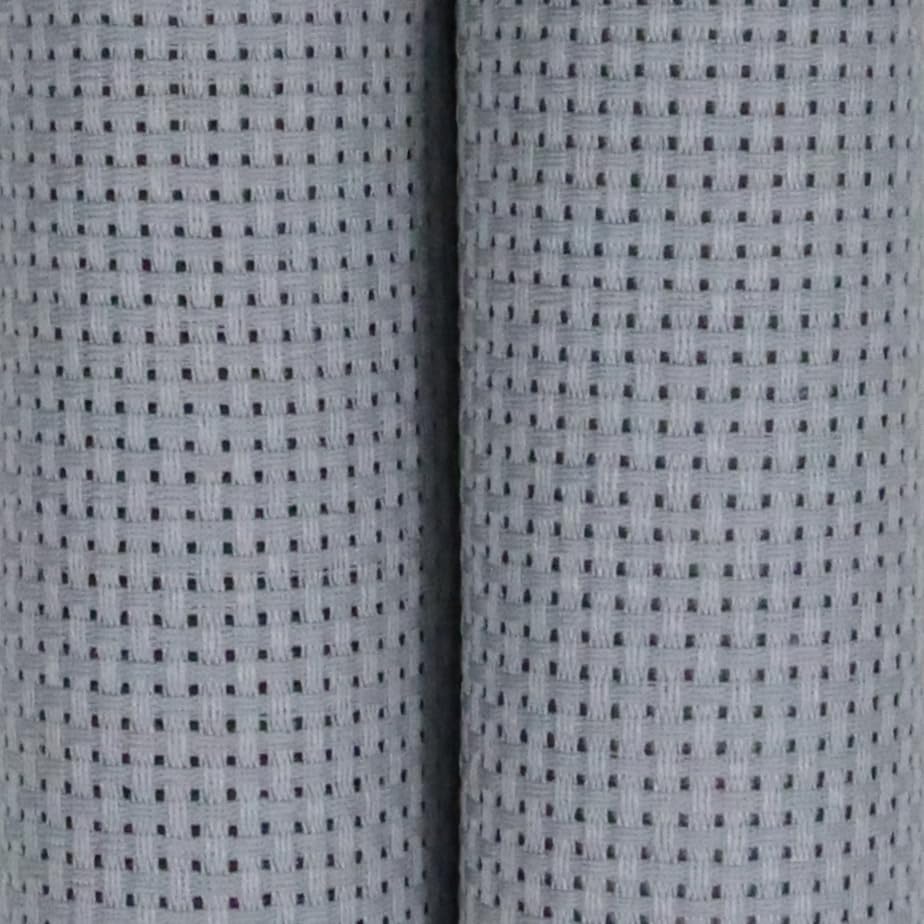 Image of KCS 19 inch x 28 inch(48cmx72cm) 11 Count Cotton Aida Cloth Cross Stitch Fabric (Light Grey)