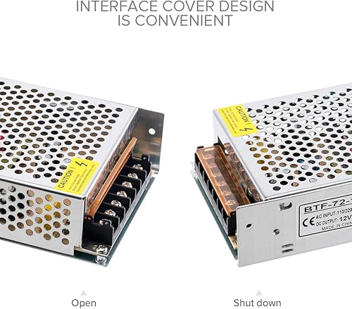 Miniatura 2 de BTF-LIGHTING AC100-240V a DC12V10A Max120W Traje para DC12V 1A10A Conmutación Dispositivo Adaptador Convertidor para Módulo de Tira LED, Cámara