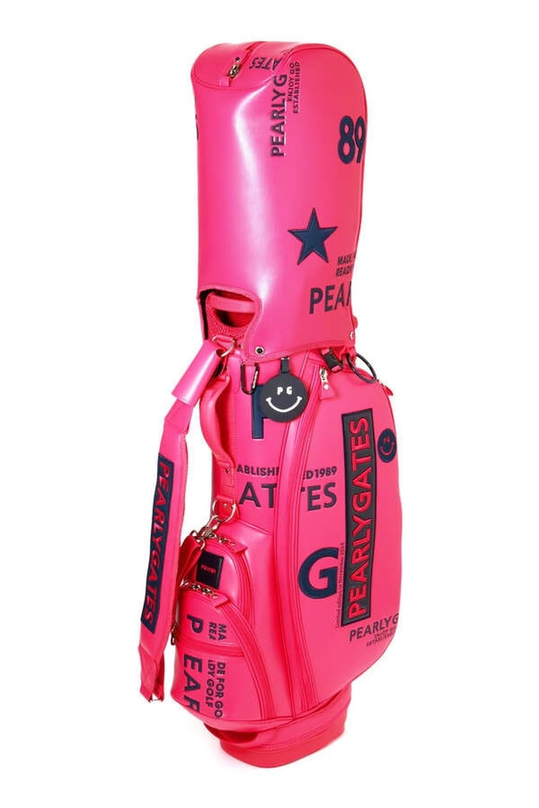 パーリーゲイツ　スタンド式　キャディバッグ　軽量　ゴルフバッグ　ピンク パーリーゲイツ スタンド式 キャディバッグ 軽量 ゴルフバッグ ピンク