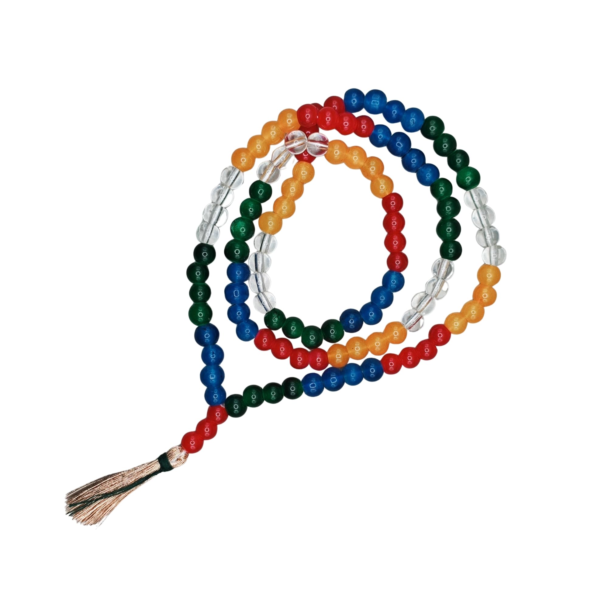 AAGAM Handmade Jain Jaap Mala | Strong Thread 108+3 Beads + Free 27+3 Beads Rosary for Navkar Mantra Chanting. Meditation Prayer Mala for Jainism Pooja & Spiritual Gift (Multi Colour)-image-16