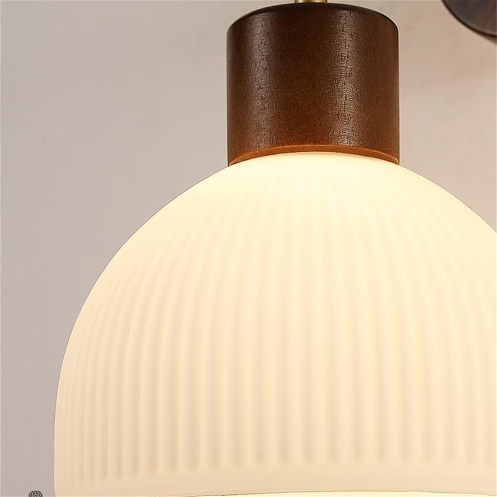 Applique Murale d'intérieur Nordique à intensité Variable 2700 K-6500 K, Douille E27 en Grain de Bois avec télécommande, Lampe Murale Rechargeable par USB, alimentée par Batterie