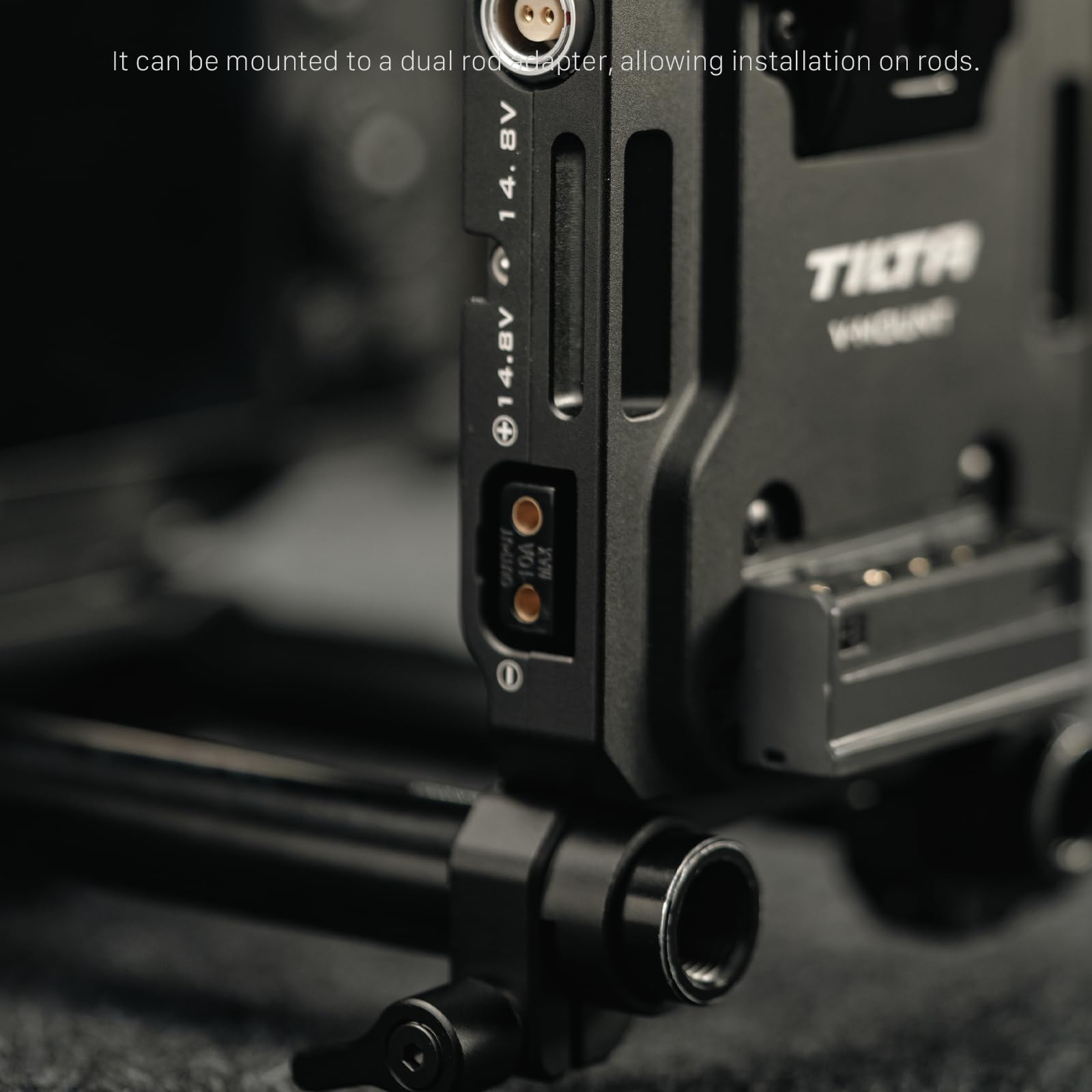 Tilta Mini PD V Mount Battery Plate con Filettatura da 1/4"-20, Porta USB-C / 2 Pin/P-Tap - Nero TA-BTP4-V-B