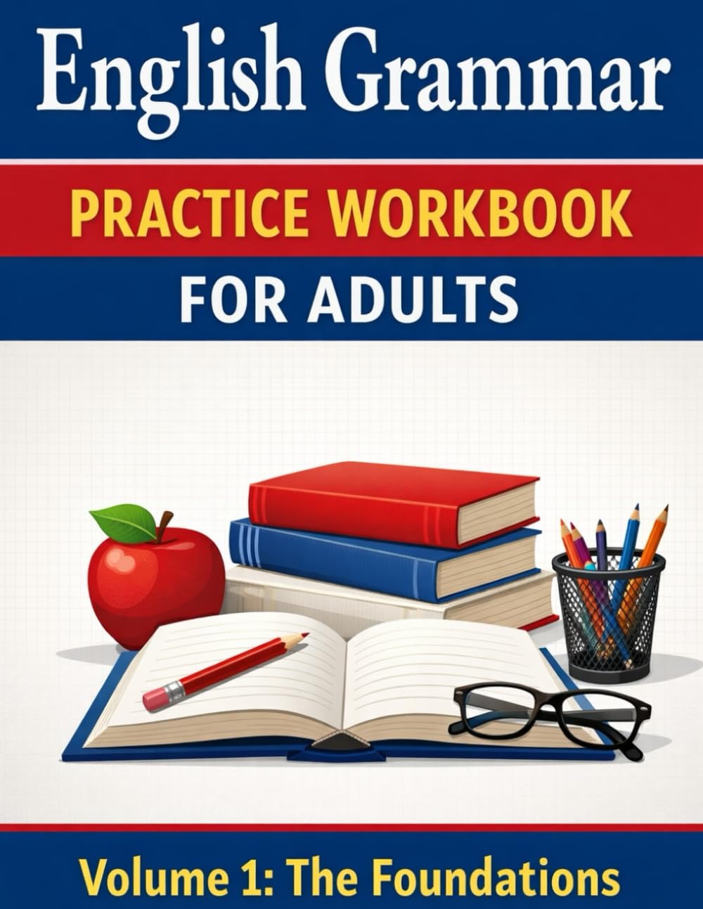 English Grammar Practice Workbook for Adults: A Step-by-Step Guide with 500+ Exercises and Full Answer Keys