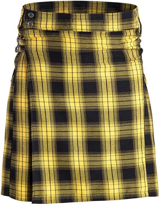 Scottish Traditional Costume Kilt for Men with Cargo Pockets Tartan Utility - Image 3