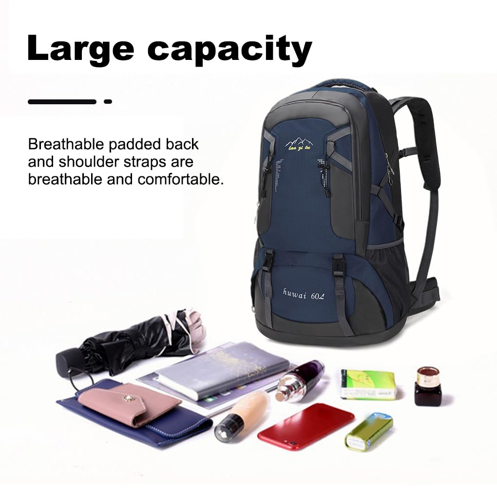 60L Rucksack Outdoor Camping Große Kapazität Wasserdichter Rucksack Kletterrucksack Jagd Angeln Tragbare Leichte Tasche