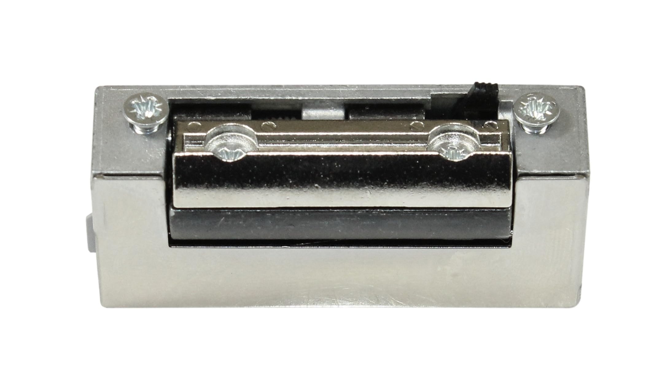 DENI Elektro-Türöffner 20181 schmale Bauweise mit Radiusfalle, mit Tagesentriegelung 12V AC/DC bzw. 100% ED bei 12V DC, Arbeitstrom, DIN Links/Rechts, incl. SN-TEC Befestigungsschrauben