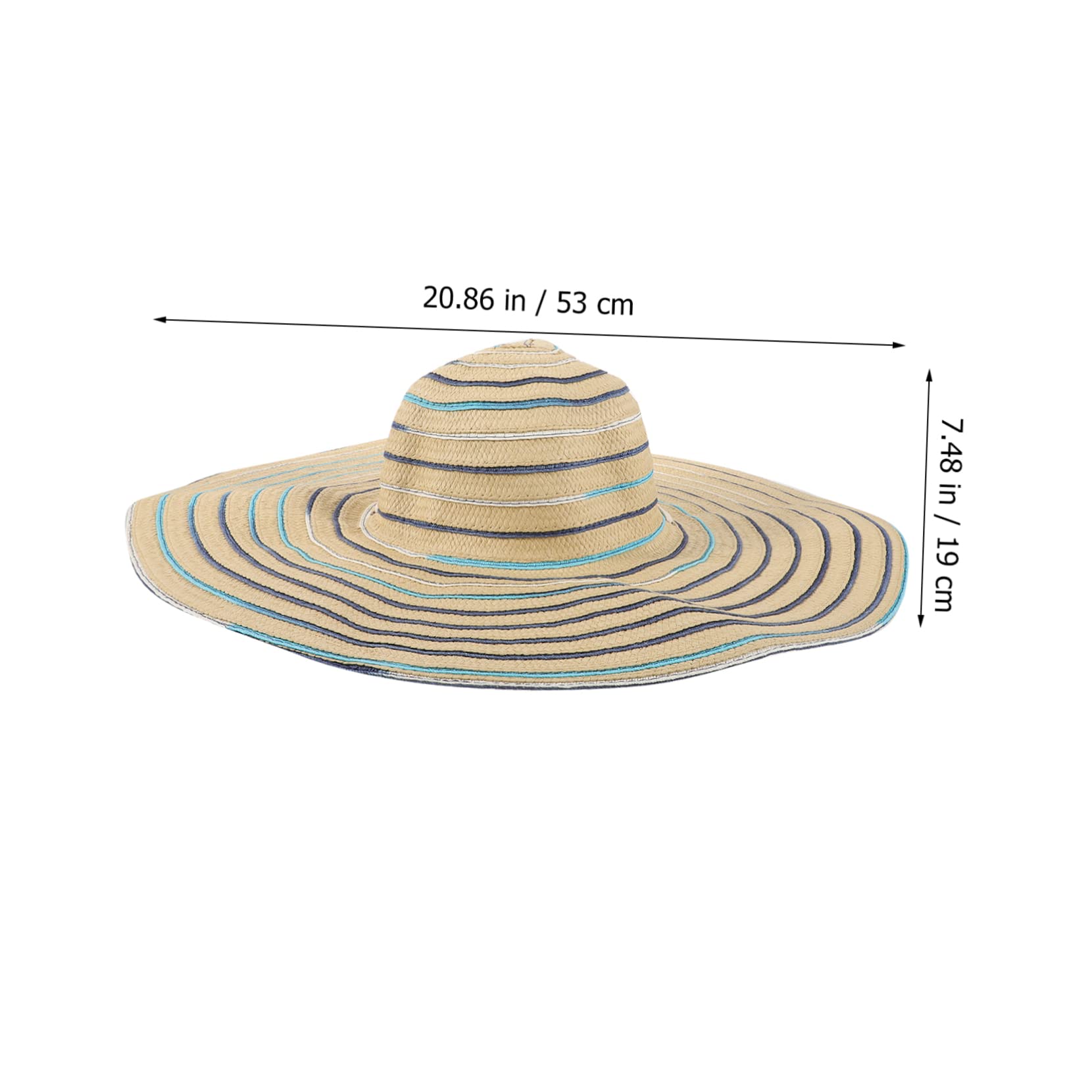 Cappello da Sole Donna Falda Larga in Paglia, Modellabile e Ripiegabile per Spiaggia, Viaggio e Estate