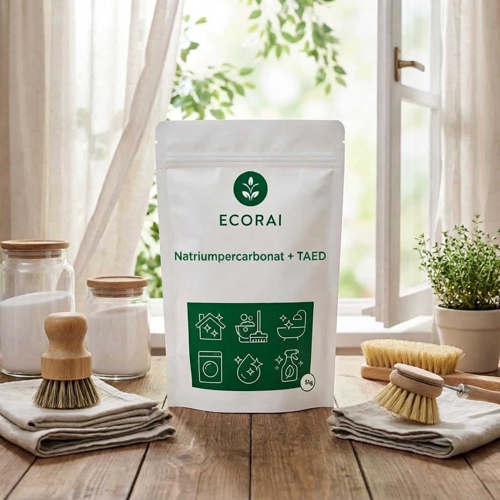 Natriumpercarbonat mit TAED zur Wäschebleiche, Fleckenentfernung & Reinigung 5 kg (2er-Pack)