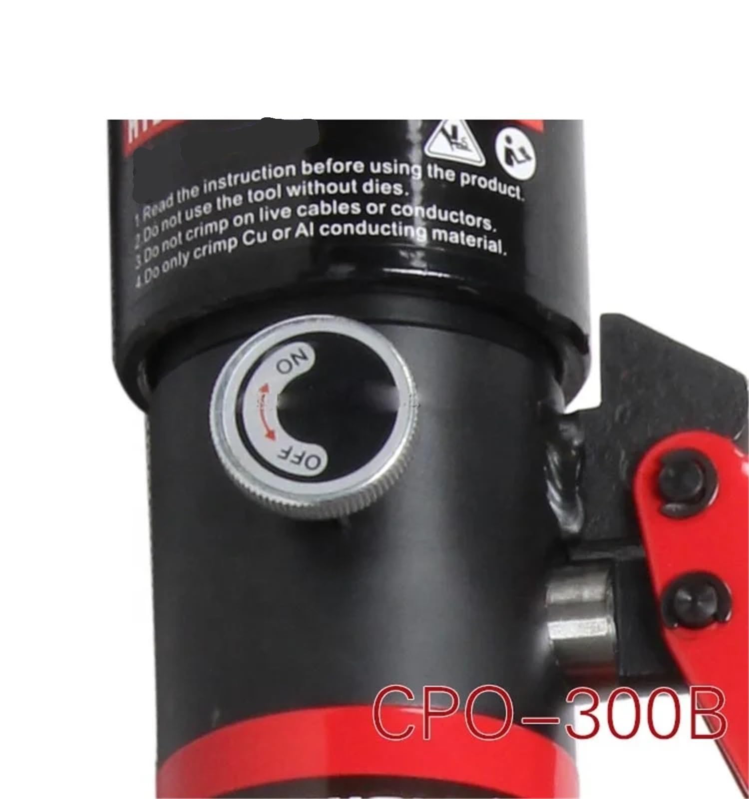 Ręczne hydrauliczne narzędzie do zaciskania, szczypce kute CPO-300B do zacisków kablowych 16-300 Mm², zintegrowane narzędzie hydrauliczne ręczne do zaciskania kabli stalowych