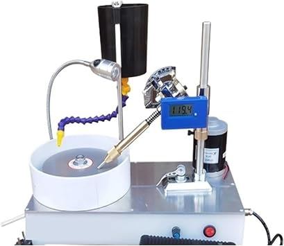 Faceting Machine, Precision Jewelry Jade Grinding and polishing Machine, Adjustable Speed Rock Gemstone Angle polishing Machine for polishing Digital