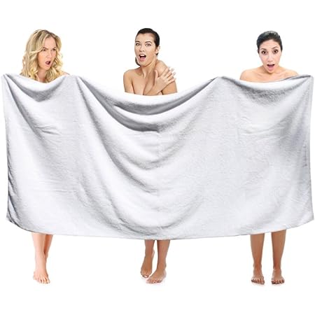 Amazon Com Extra Large Premium Bath Towels Set 100 Cotton Towels For Hotel And Spa Maximum Softness And Absorbency 4 Pack White Turkish Cotton Bath Sheet Oversized Large 40 By 87 Inches Home Kitchen