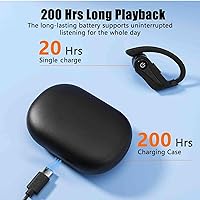 Vista 5 de Auriculares inalámbricos para Xiaomi Redmi 9C NFC con sonido inmersivo True 5.0 Auriculares intrauditivos Bluetooth con estuche de carga de 2000 mAh