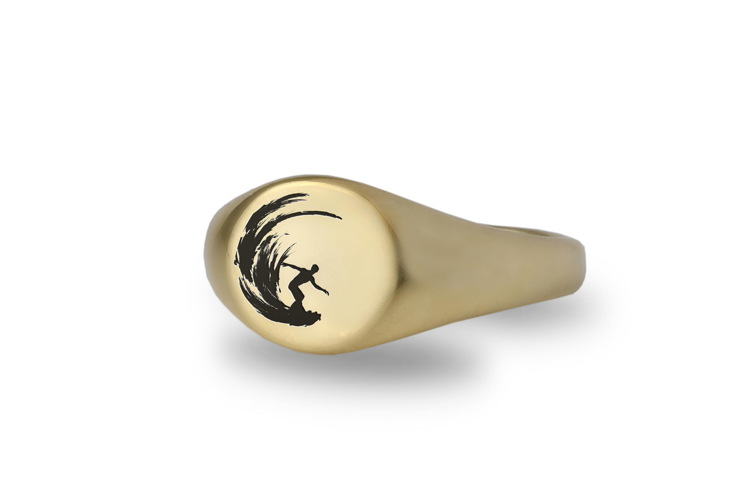 Bague vague résistante à l'eau de mer pour surfeurs qui ne ternit pas en session