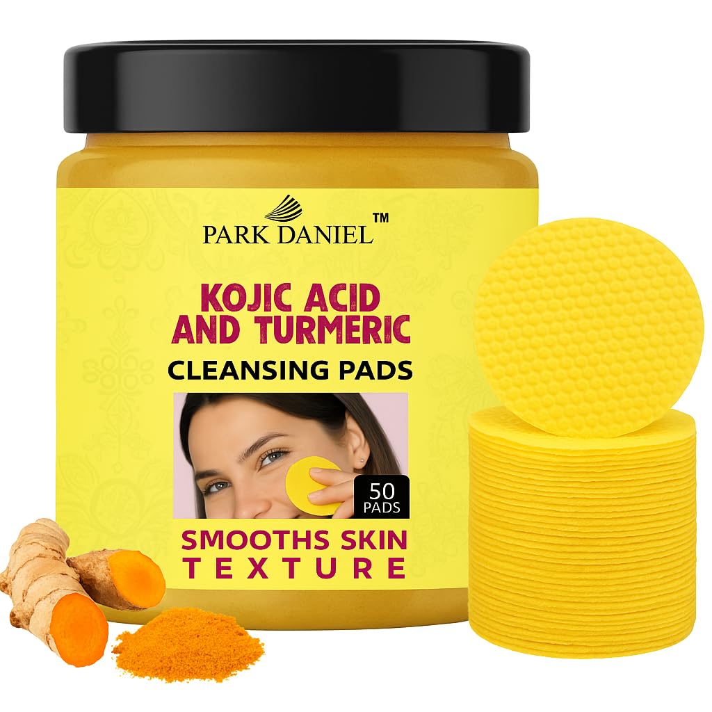 Park Daniel Turmeric & Kojic Acid Face Cleansing Foaming Pads for Dark Spots 50 Pcs | Skin Brightening & Acne Prevention With Vitamin C, For All Skin Types-image-24