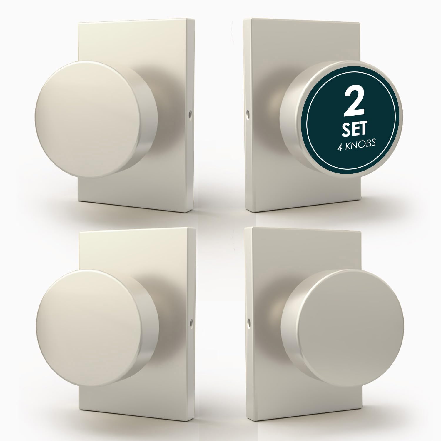 Gold Privacy Door Knobs with Lock - Mega Handles -28
