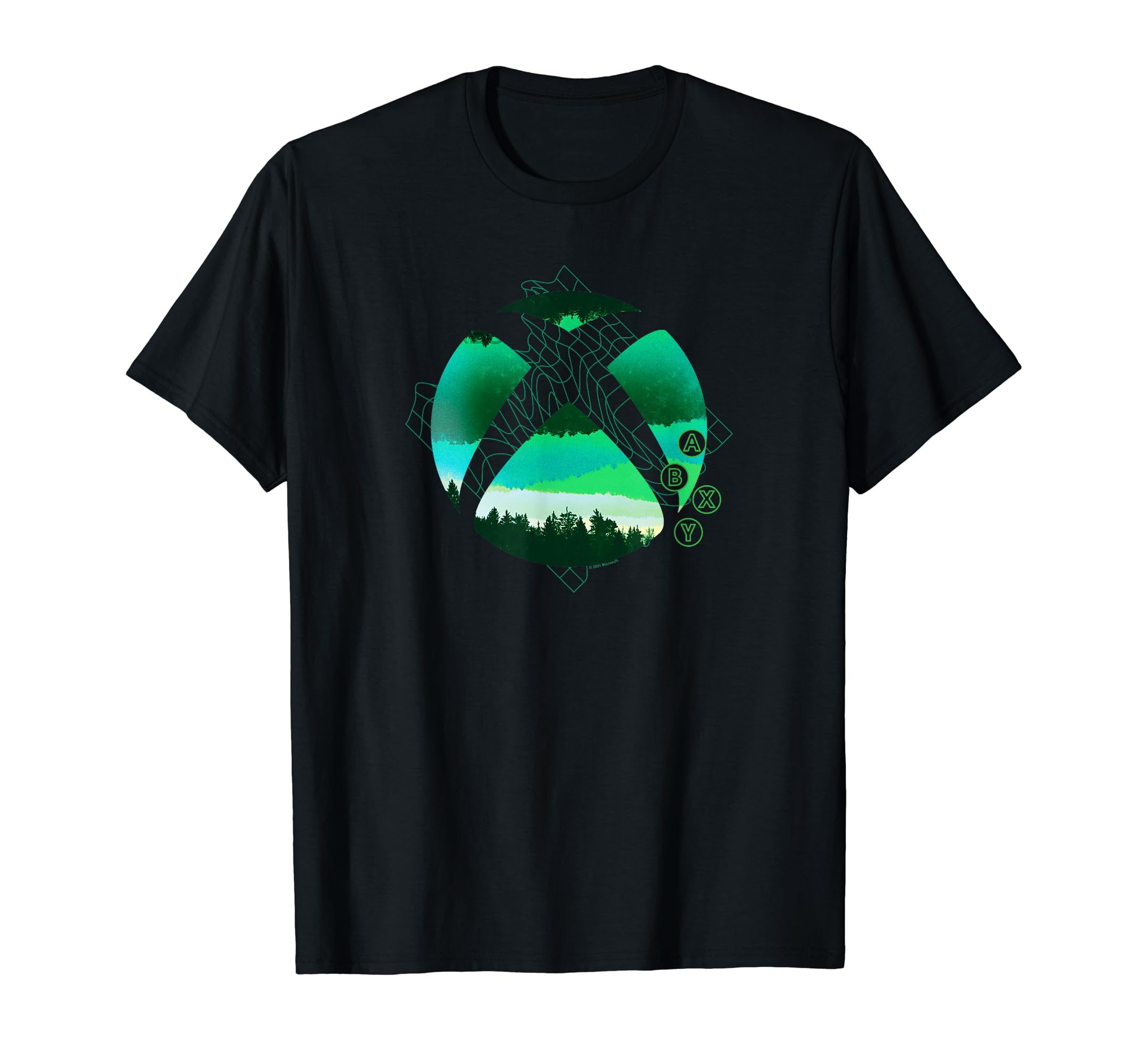 xboxTerrain Grid with Buttons T-Shirt