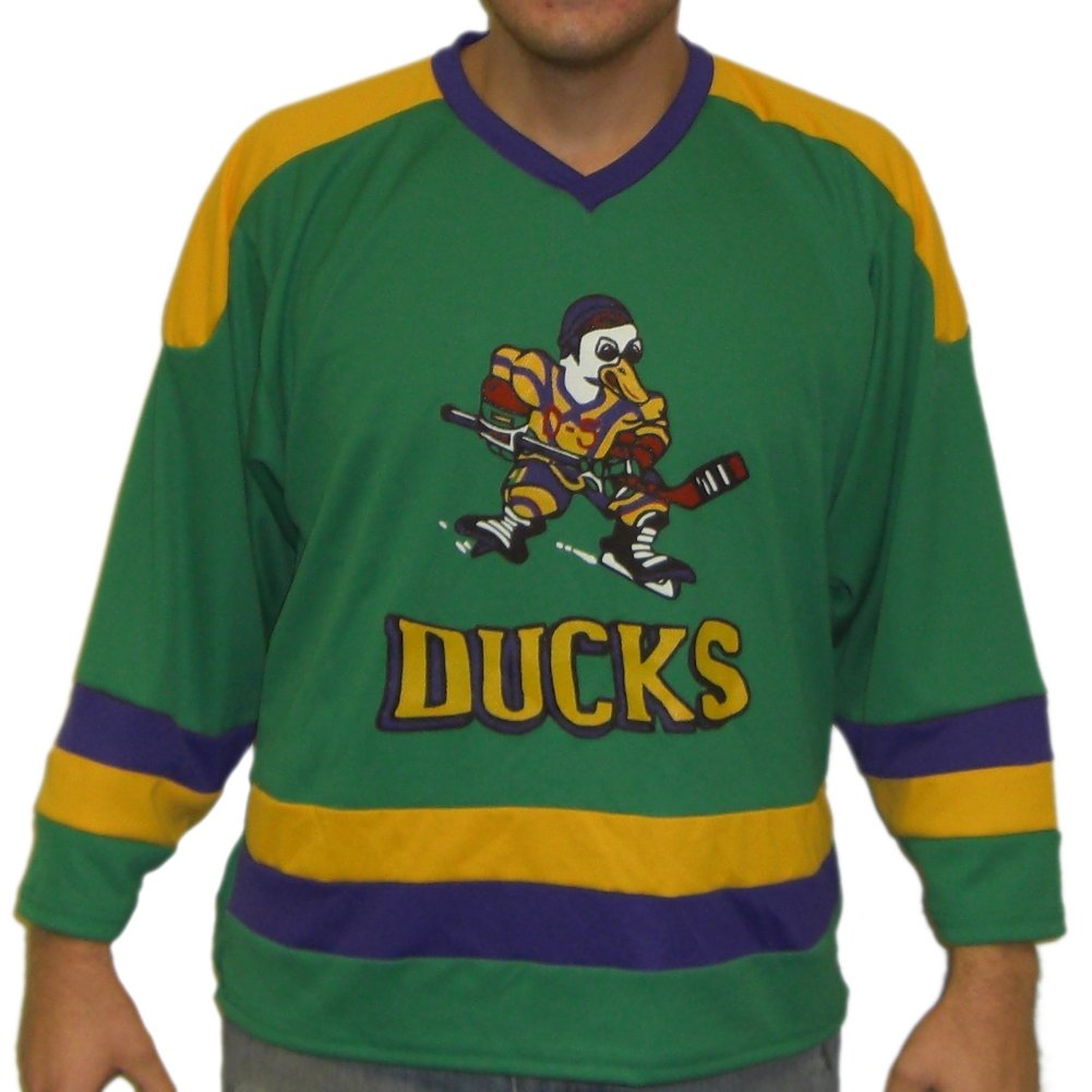 Dean Portman #21 Ducks Hockey Jersey -Adult Medium Green
