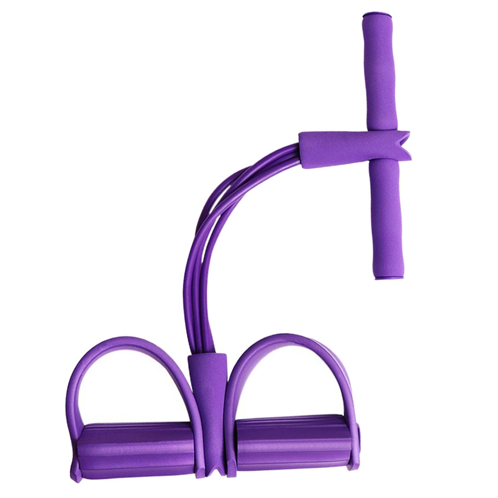 Bnf® Elastic Pedal Resistance Band Elastic Sit up Pull Rope for Abdomen Leg Waist Purple Sporting Goods | Fitness Running & Yoga | Fitness Equipment & Gear | Resistance Trainers-image-23