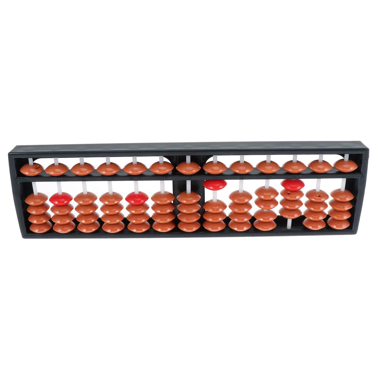 BESTonZON Soroban Abacus with 13 Rods Plastic and Wooden Arithmetic Abacus for Kids and Students Featuring Lightweight, Easy Storage Design, for Education and Back to School Party