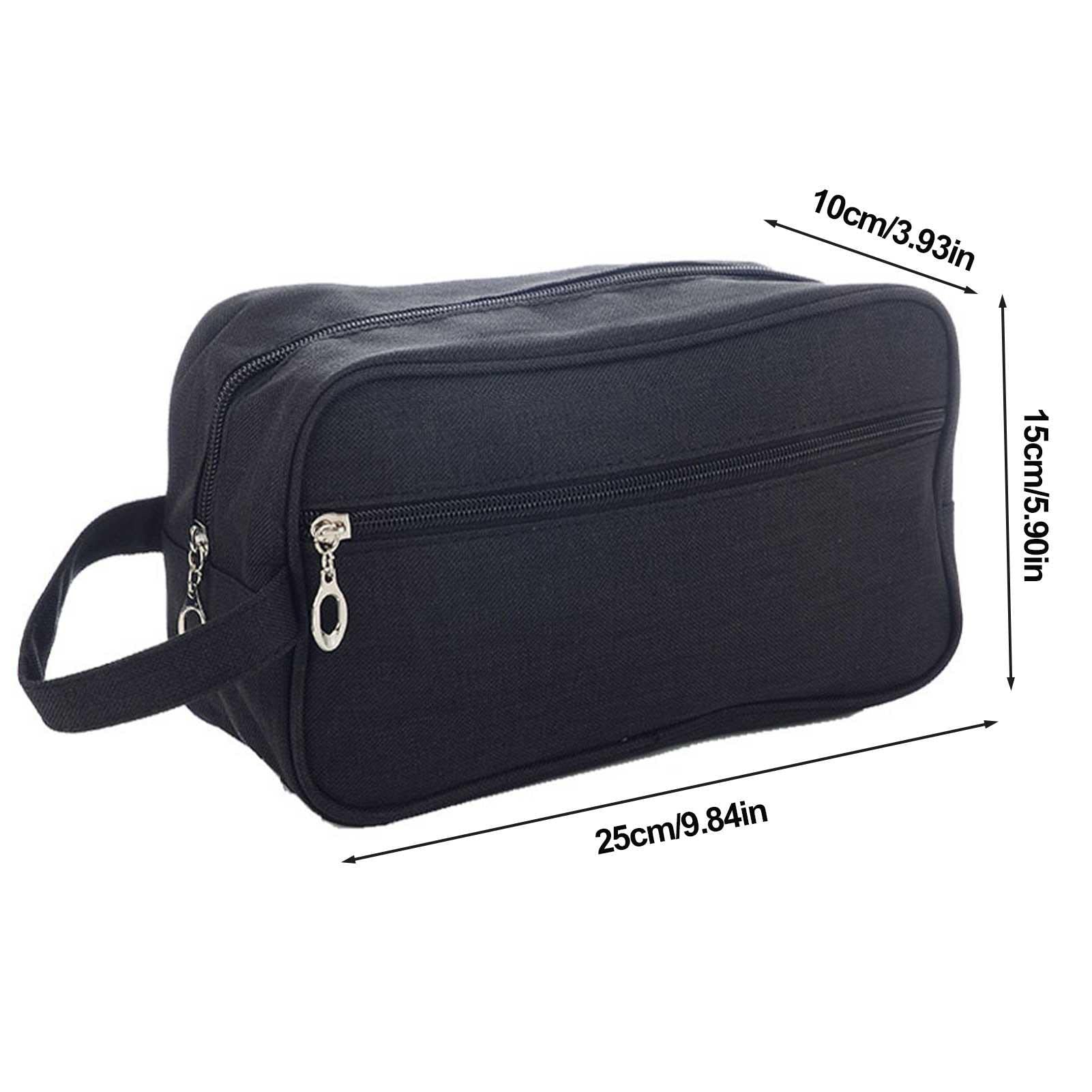 10 sacchetti da viaggio da uomo | borsa da toilette | impermeabile per uomo | borsa da viaggio portatile con manico per articoli da toeletta, borsa da barba con capacità per viagg