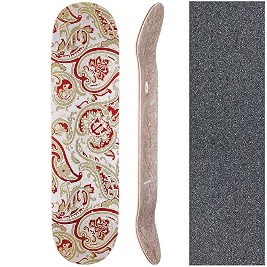 Amazon | EVISEN エビセン スケートボード デッキ EVI PAISLEY