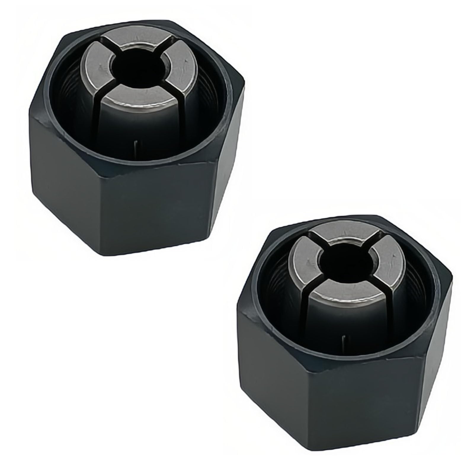 1/4-Inch (6.35mm) Collet and Nut Replacement (2-Pack) - Compatible with Bosch 2610906283 Hitachi 323-293 - Replaces for DeWalt 326286-04