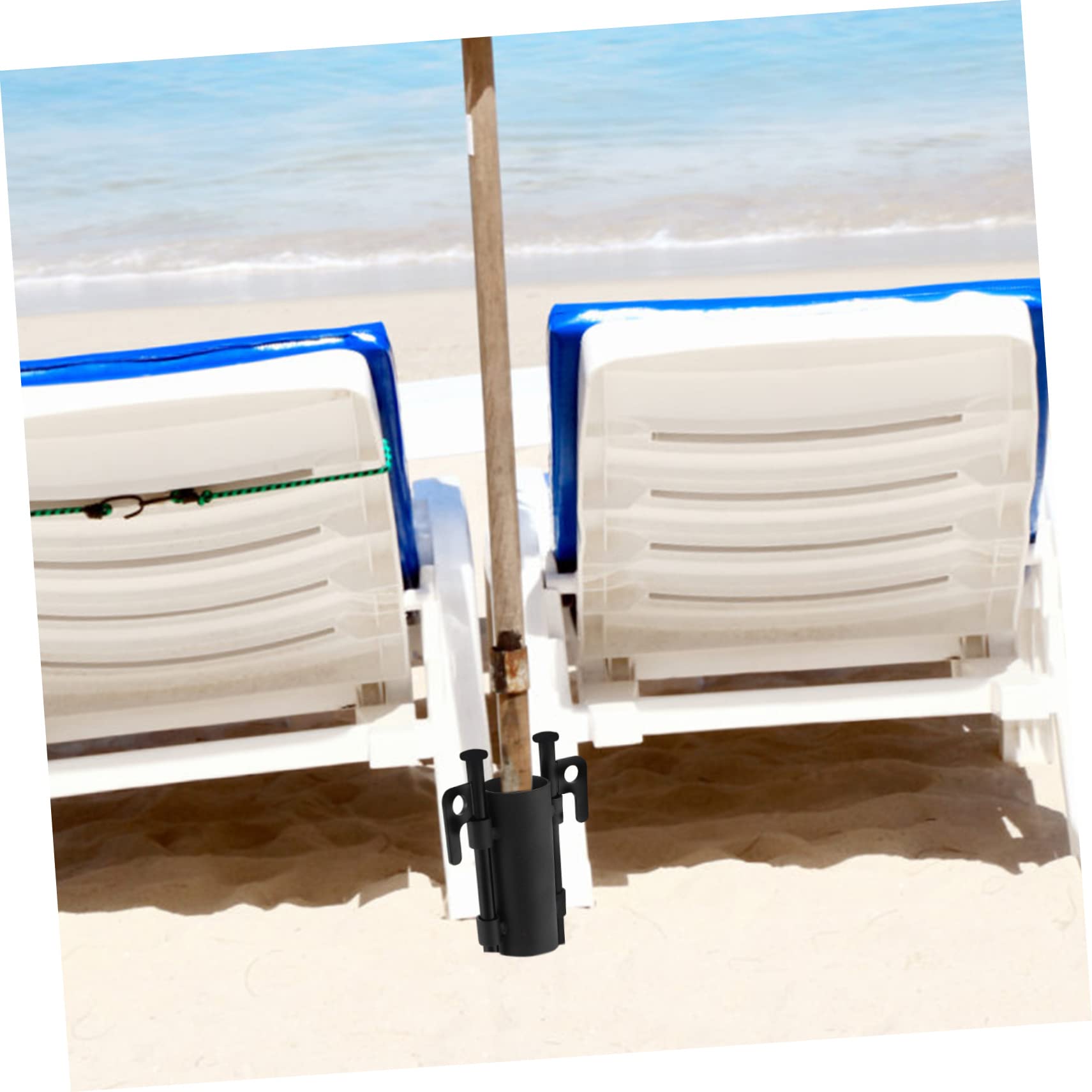 Garneck Outdoor Canopy Stakes Tent Rod Holder Fishing Umbrella Fixator Compact Design