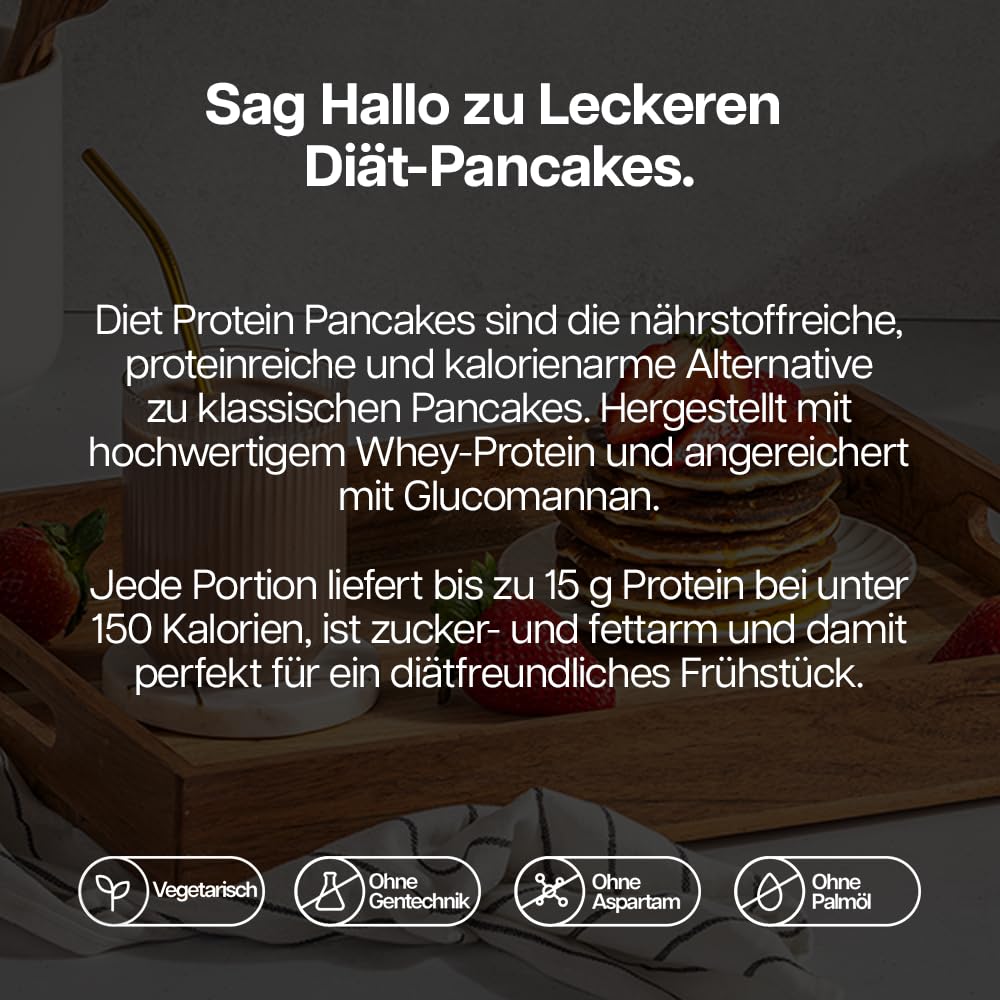 Diet Protein Pancakes| Natürlich | Proteinreicher, zuckerarmer Snack | Schnell & einfach herzustellen | Protein Works | 1kg
