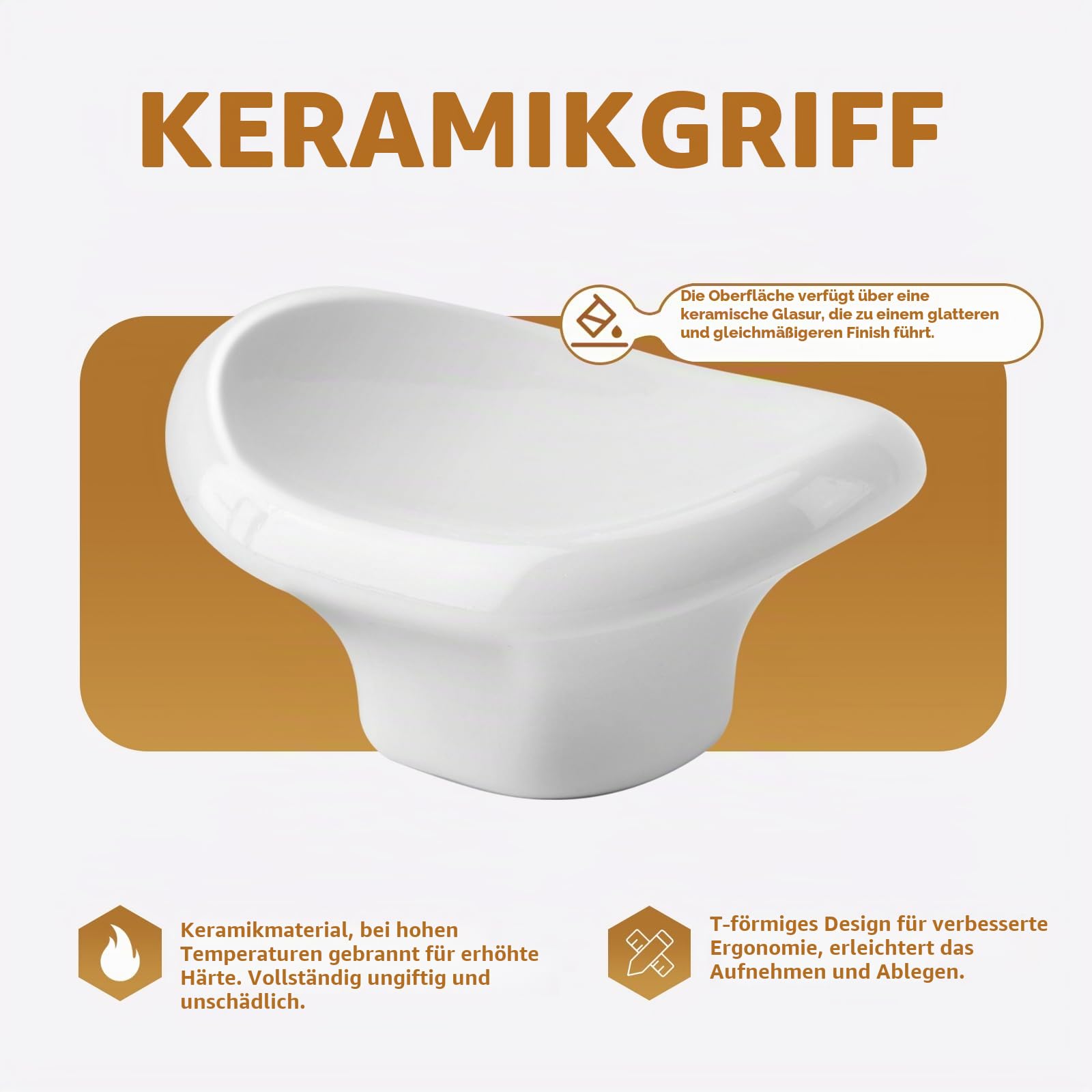 Glas-Mikrowellen-Abdeckung für Lebensmittel, mit Keramikgriff und Schraube | Plastikfrei, 100 % lebensmittelecht, BPA-frei, spülmaschinenfest