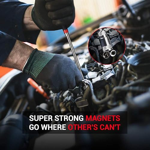 Miniatura 6 de Herramientas de regalo para hombres, rellenos de calcetines de Navidad, paquete de 2 herramientas magnéticas de recogida para hombres, juego de