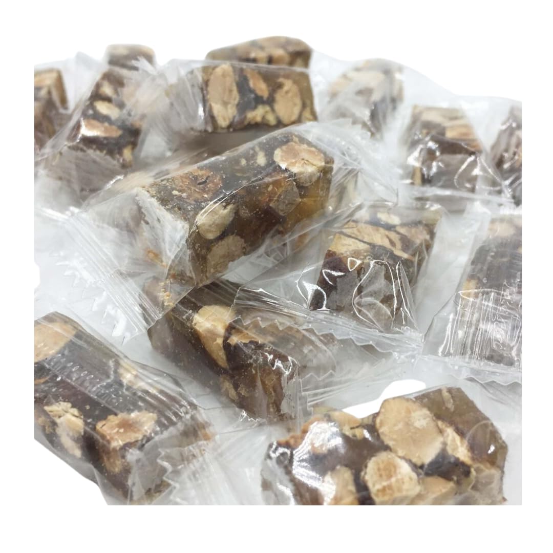 Suprem Nougat | 49 pièces, nougats durs et tendres de Montélimar | assortis, classiques et au chocolat | boîte transparente 490 g | amandes et miel de lavande | douceur artisanale à offrir