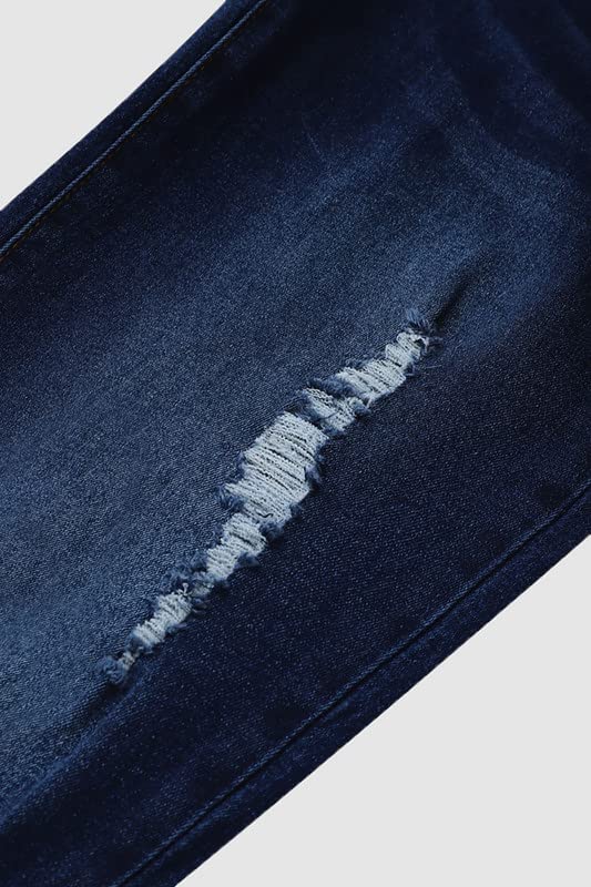 Vintage Bell Bottoms Flare Jeans for Women 90s High Waist Ripped Distressed Wide Leg High Rise Denim Pants