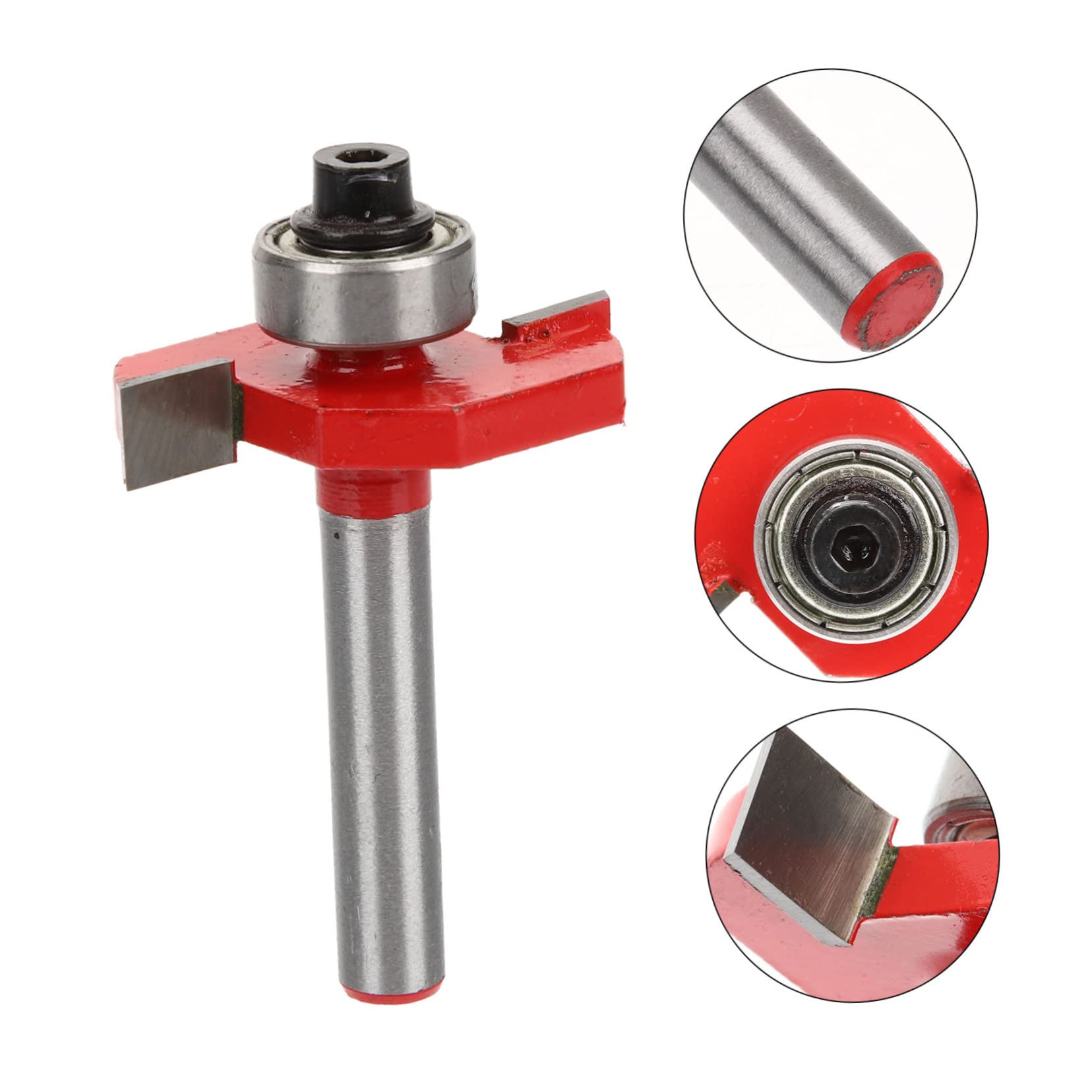 HOMSFOU 5pezzi Bit Scanalatura t Cuscinetto Utensile Per Falegnameria Per Scanalature e Fessure Per Scatole