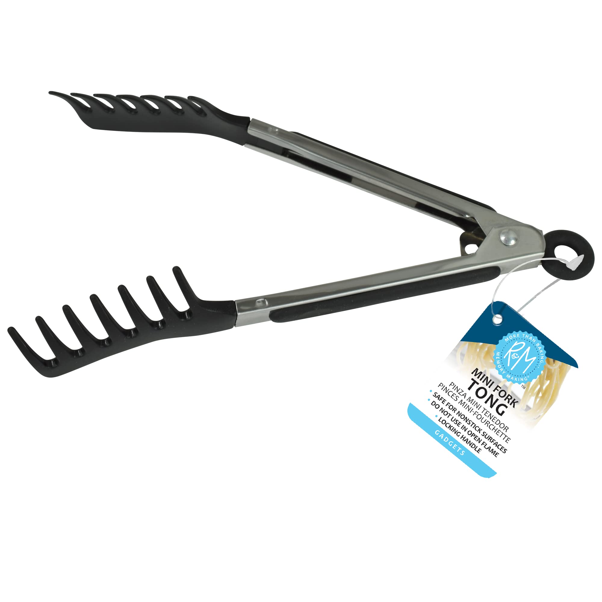 R&M Mini 8" Fork Tong with Locking Handle