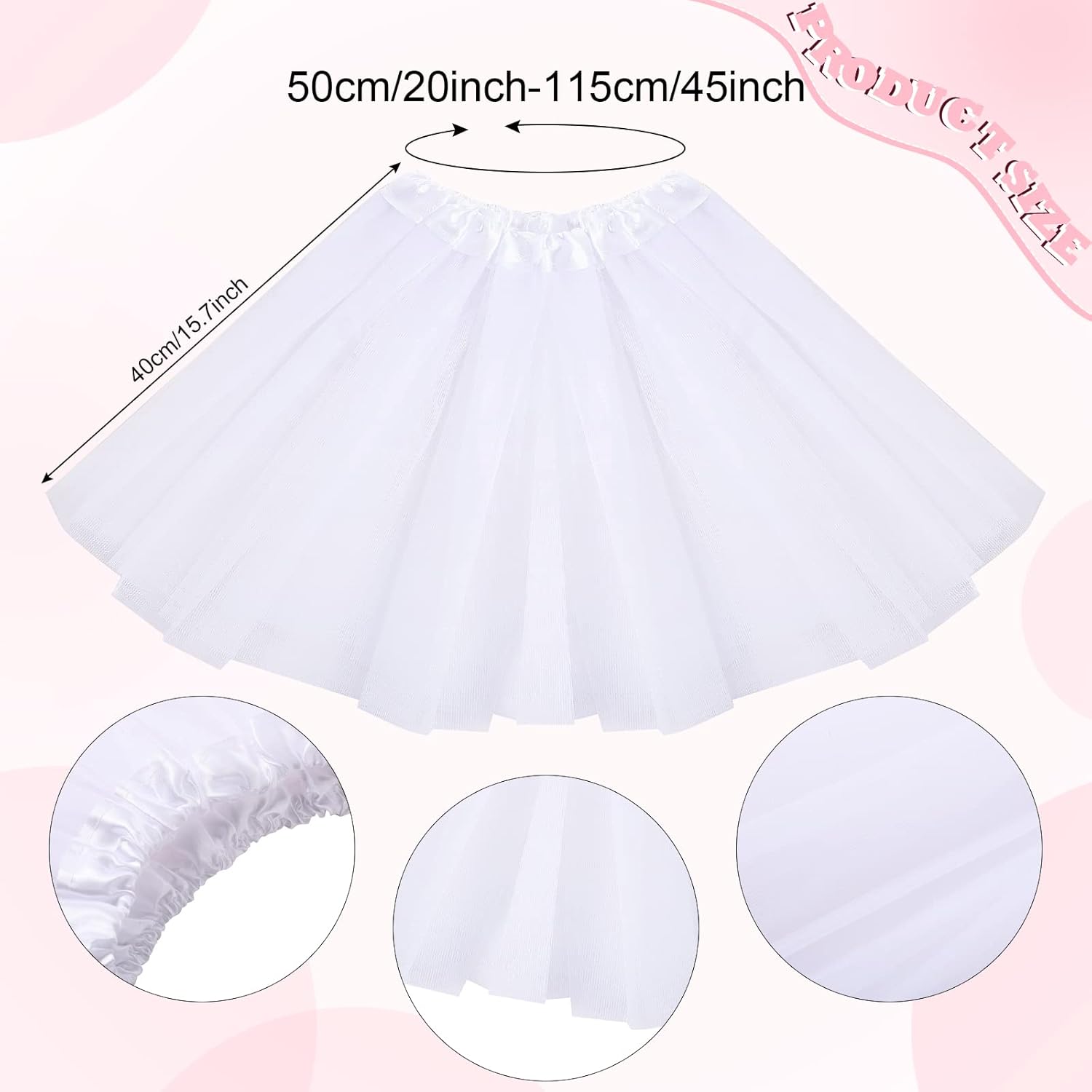 Yahenda 5 Pcs Easter Bunny Costume Set for Adult Bunny Ears Headband Rabbit Bowtie Tail Tutu Thigh High Stocking for Cosplay - Image 3