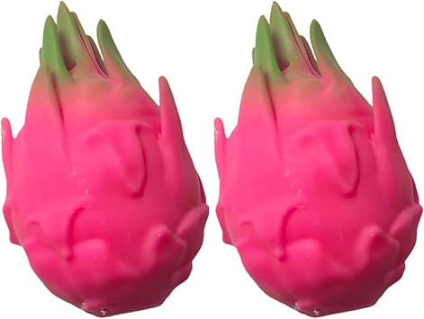 Fruit Stress Balls, 2PCS Realistic Dragon Fruit Squish for Adults & Kids, Stress Balls Fidget Toys for Adults