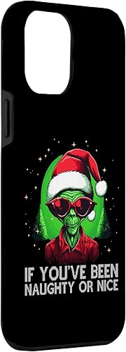 Miniatura 3 de iPhone 12 Pro Max If You've Been Naughty Or Nice Christmas Santa Alien Costume Case