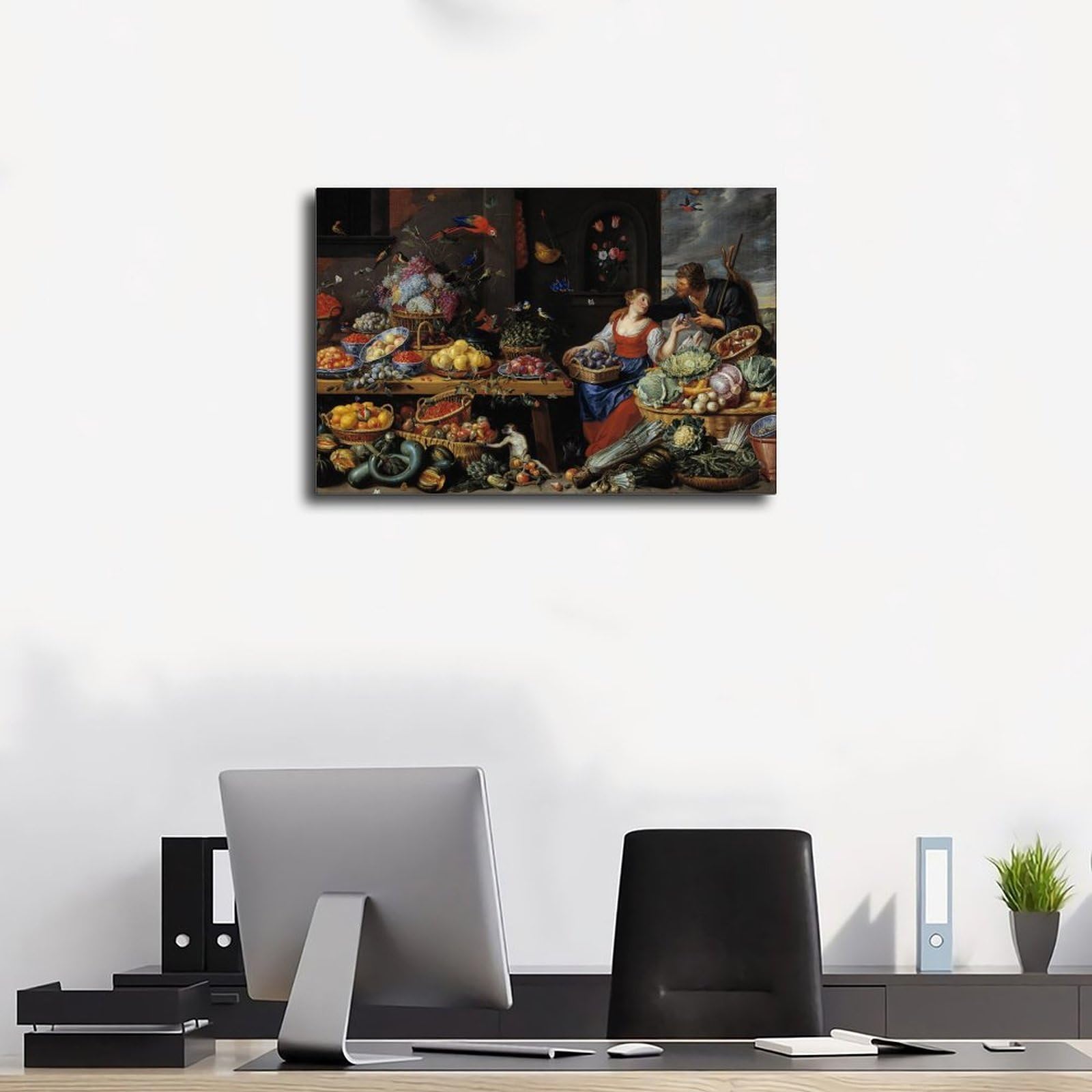 Poster su tela con un giovane venditore di frutta (1650 – 1660) poster su tela per soggiorno decorazione regalo