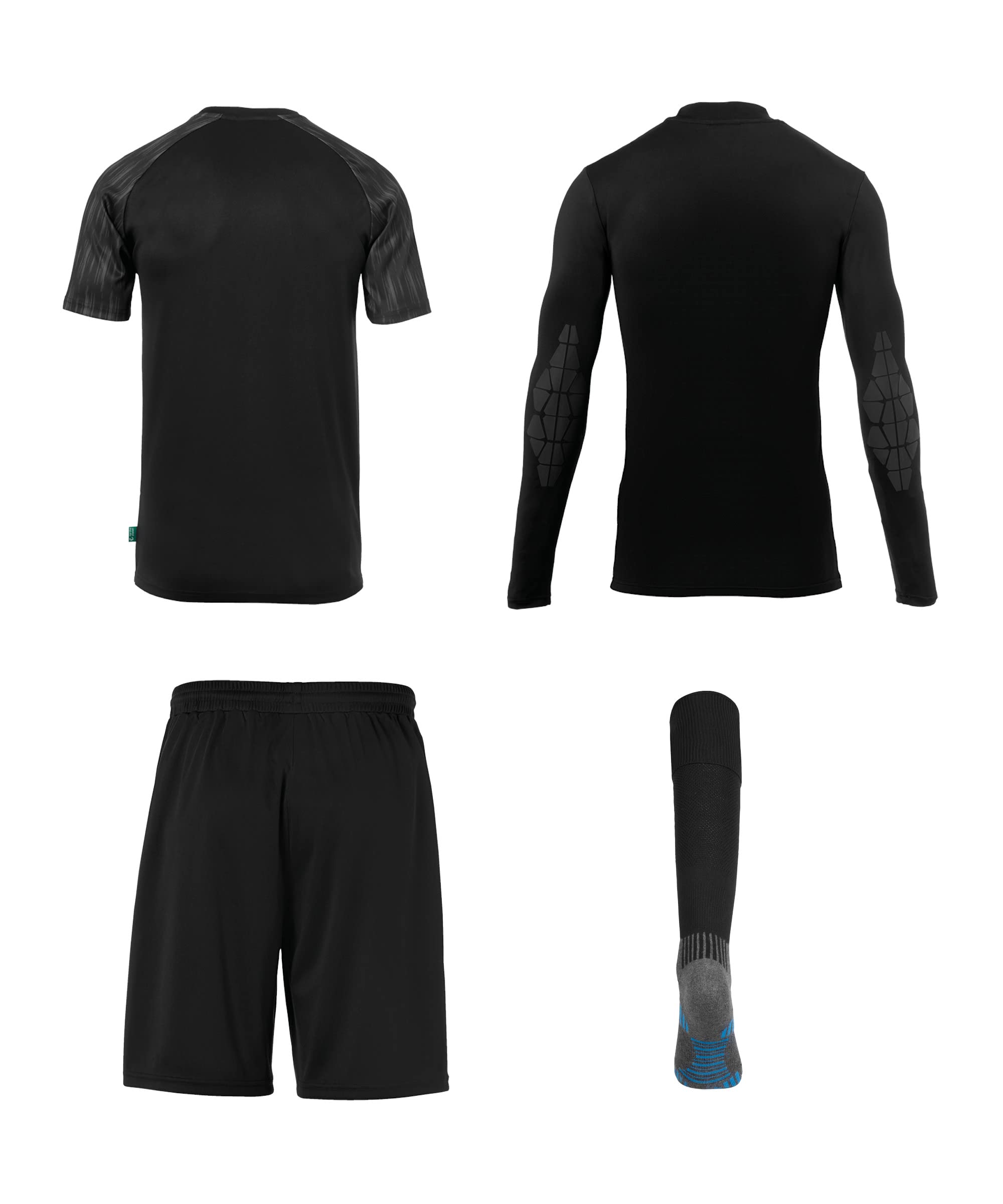 Uhlsport Reaction Set De Gardien De But Enfants - Noir / Anthracite | Taille: 152