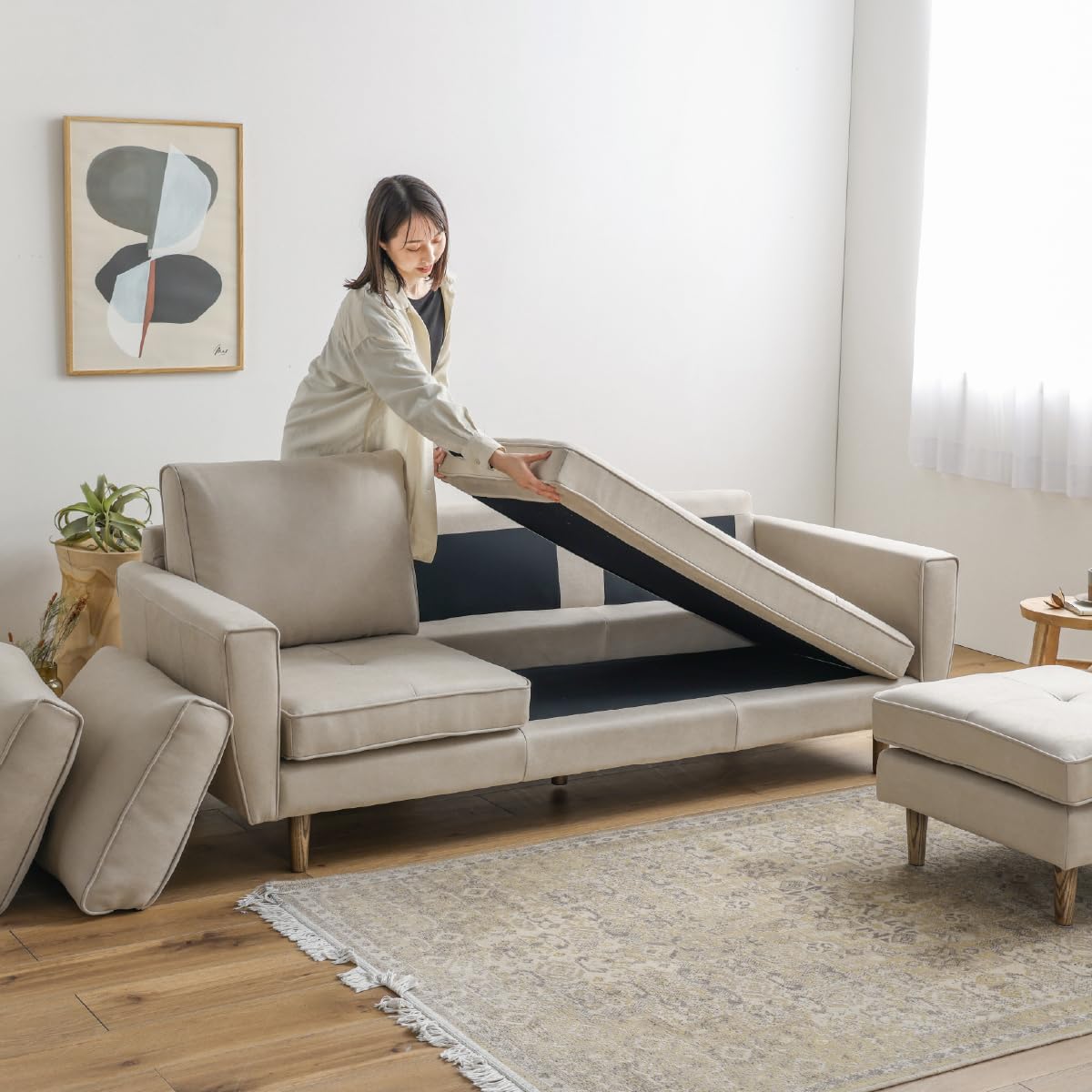 Amazon.co.jp: 関家具: カウチソファ