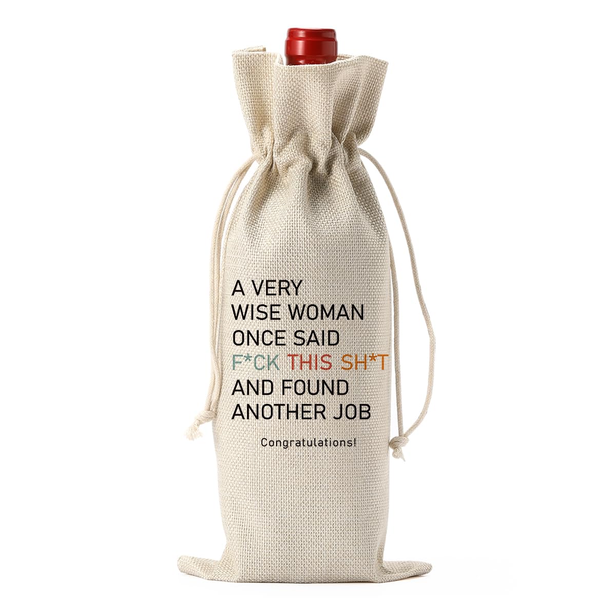 Funny New Chapter Wine Bag New Job Congratulations Farewell Gifts for Women