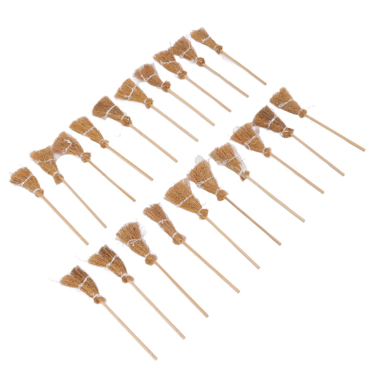 TANIQIACA Set of 20 Mini Witch Brooms, Enchanting Halloween Decor for Parties and Performances