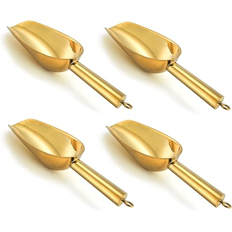 P&P CHEF Gold Candy Scoops for Weddings and Candy Buffets