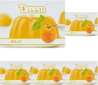 جيلي بنكهة المشمش 70 جم من دريم (عبوة من 5 قطع)