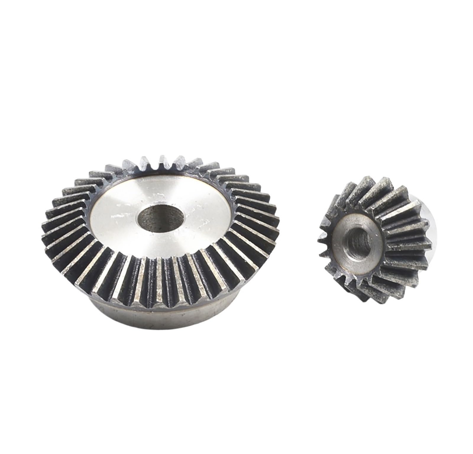 Bevel Gear Pinion Hardware Mechanical 1Pair 1:2 Bevel Gear Gear Steel 1.5M 15Teeth + 30Teeth Process Hole 90 Degrees Meshing Angle Steel Gears